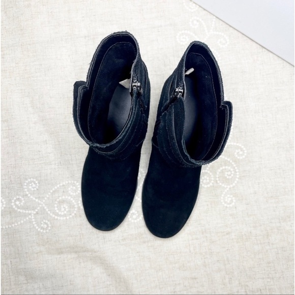 Ugg Koolaburra Kenz Black Suede Ankle Boots Booties 8.5 - Picture 7 of 11